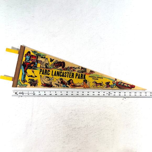 Parc Lancaster Park Other - Parc Lancaster Park Ontario Canada VINTAGE 1980 Felt Pennant Medium 25"